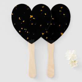 Gold Flakes Black Fächer