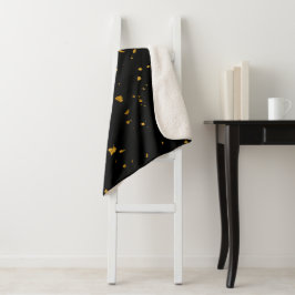 Gold Flakes Black Sherpadecke