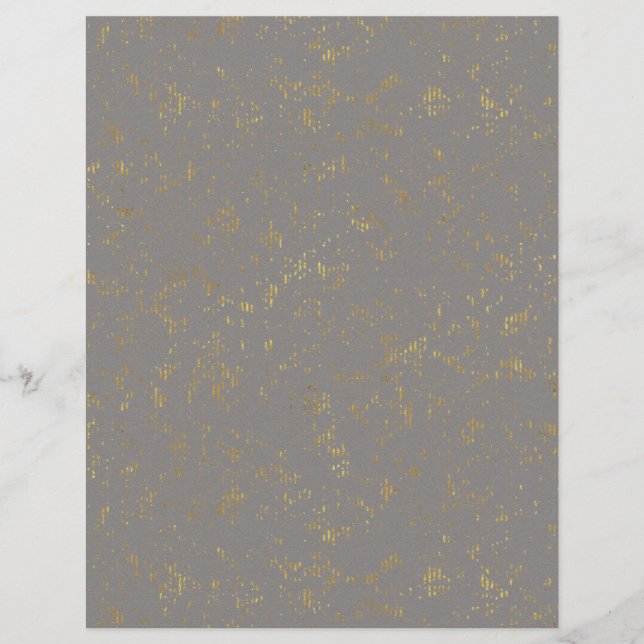 Gold Flecked Scrapbook Paper (Vorderseite)