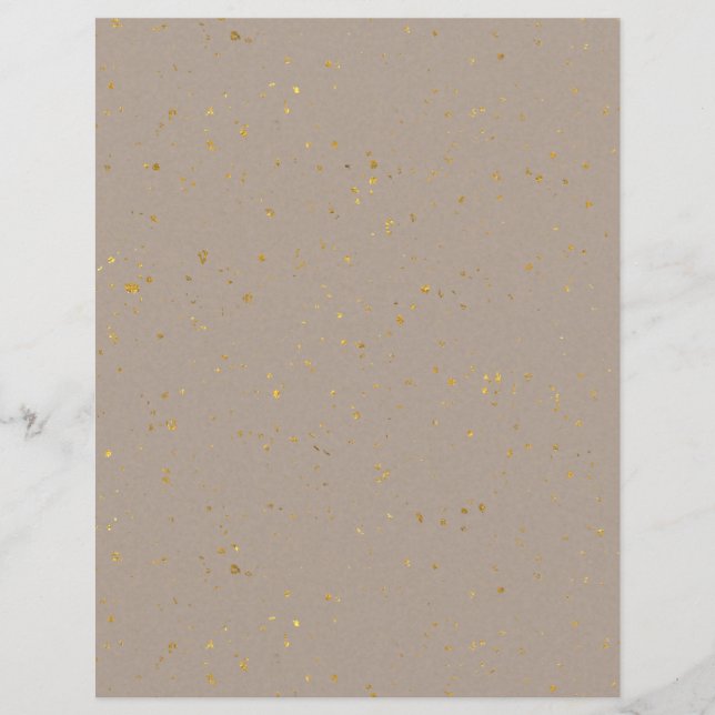 Gold Flecked Scrapbook Paper (Vorderseite)
