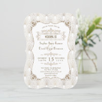Gold Fleur-de-lis Art Deco