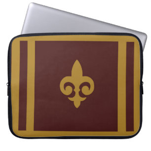 Gold Fleur-de-lis Laptopschutzhülle