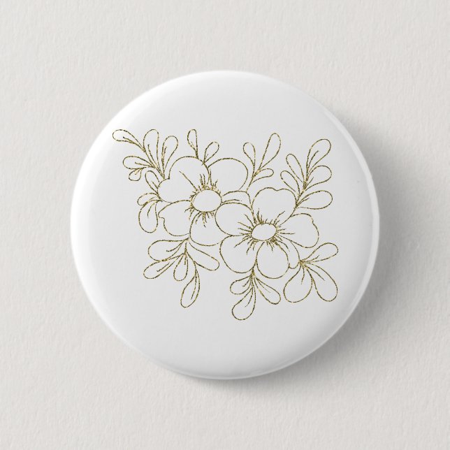 Gold Floral Button (Vorderseite)