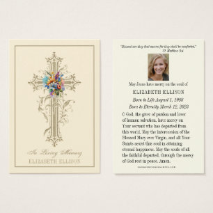 Gold Floral Cross Religious Beerdigung Beerdigungs