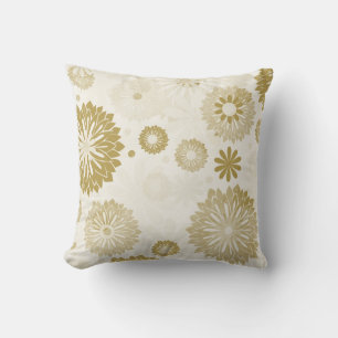 Gold Floral Kissen