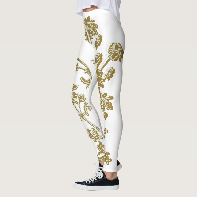 Gold Floral Leggings (Links)