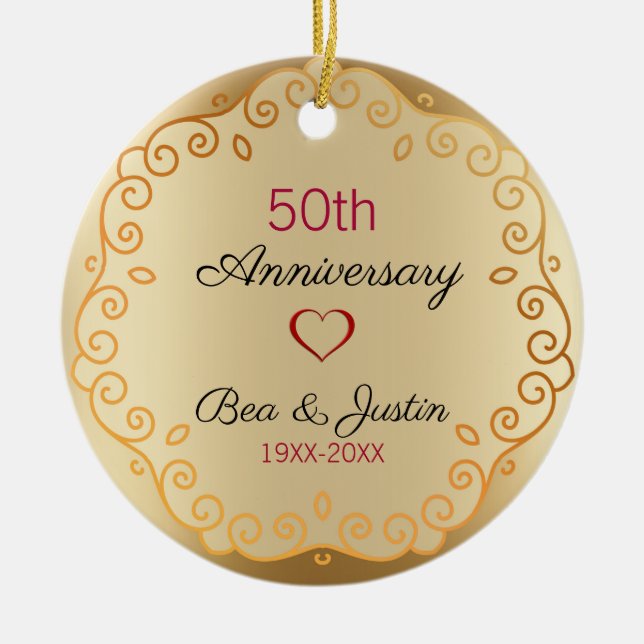 Gold Floral Ornament (Vorne)