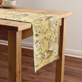 Gold Floral Rentier Tischläufer