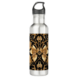 Gold Floral Water Flasche Edelstahlflasche