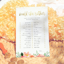 Gold Floral würde sie eher Brautparty spielen