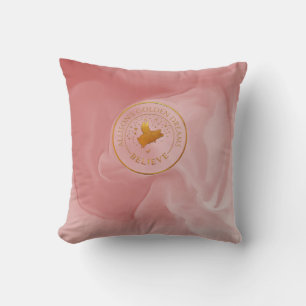Gold Flying Pig Kissen