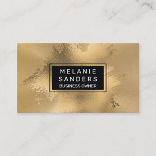 Gold Foil Artistic Metallischer Hintergrund Visitenkarte