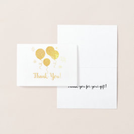 Gold Foil Balloons 50 Jahre Jubiläum Vielen Dank Folienkarte