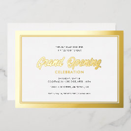 Gold Foil Calligraphy Grand Opening Folieneinladung