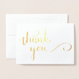 Gold Foil Dankeschön Karte