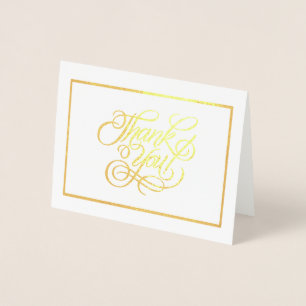 Gold Foil Dankeschön Note Card Folienkarte