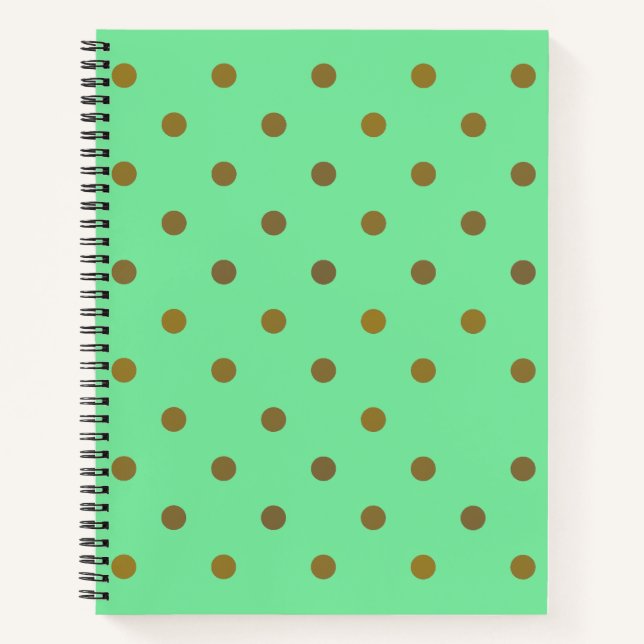 Gold Foil Dots Notebook Notizbuch (Vorderseite)