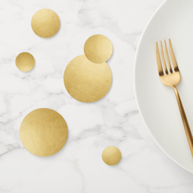 Gold Foil Effect Imitats gestalten Ihre eigenen in Konfetti (Gruppe)