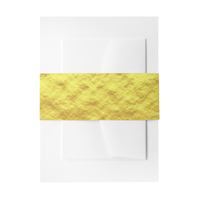 Gold Foil Elegante Wedding Blank Personalize Trend Einladungsbanderole (Vorderseite Beispiel)
