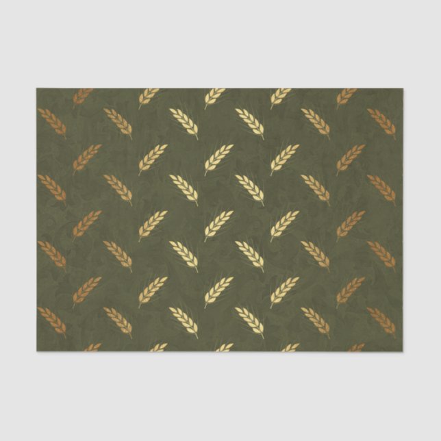 Gold Foil Erntedank Seidenpapier (Vorderseite)