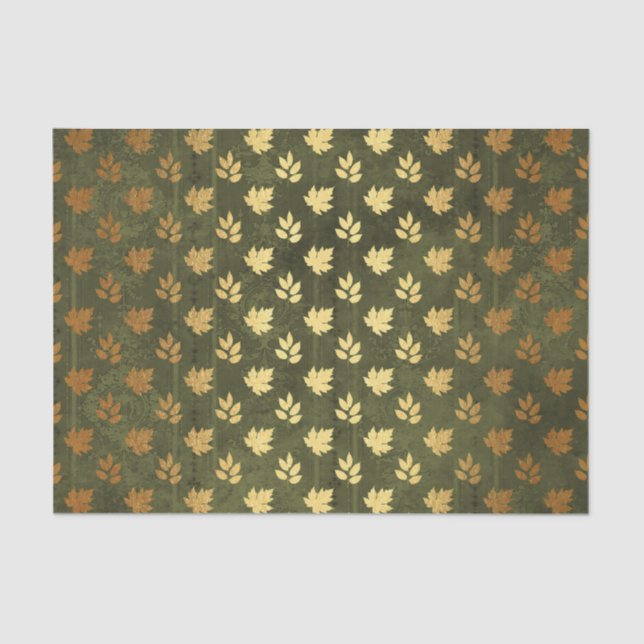 Gold Foil Erntedank Seidenpapier (Vorderseite)