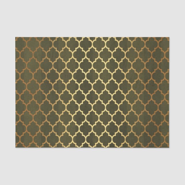 Gold Foil Erntedank Seidenpapier (Vorderseite)
