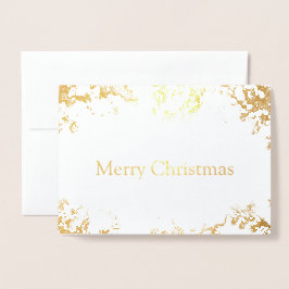 Gold Foil Frohe Weihnachtskarte Folienkarte