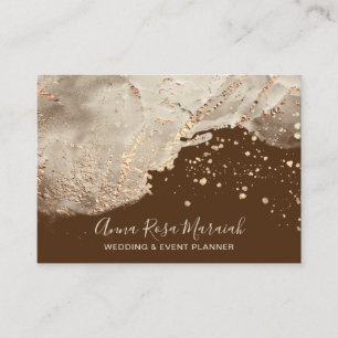 *~* Gold Foil Glitzer Schöne Hochzeit Elegant  Visitenkarte