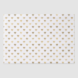 Gold Foil Hearts Seidenpapier