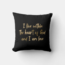 Gold Foil Herz Gottes Inspiration Zitat schwarz