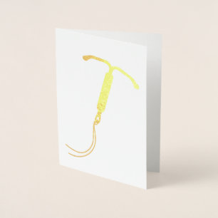 Gold Foil IUD Graphic Folienkarte