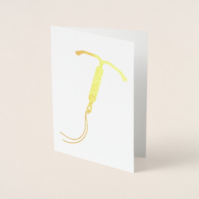 Gold Foil IUD Graphic Folienkarte (Vorderseite)