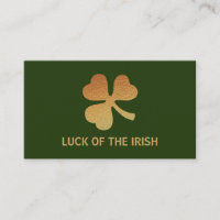 Gold Foil Kleeblatt, Irish Baby Show Ticket