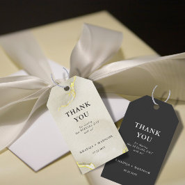 Gold Foil Marmor Texture Wedding Vielen Dank Geschenkanhänger