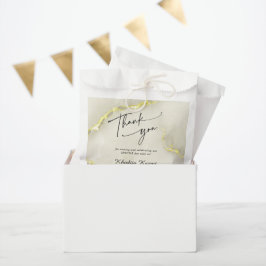 Gold Foil Marmor Texture Wedding Vielen Dank Geschenktütchen