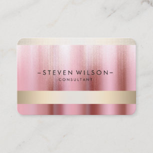Gold Foil Metal Beruflich Modern Visitenkarte