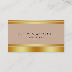 Gold Foil Metal Beruflich Moderne Elegante Visitenkarte