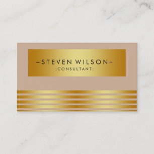 Gold Foil Metal Beruflich Moderne Elegante Visitenkarte