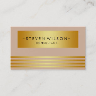 Gold Foil Metal Beruflich Moderne Elegante Visitenkarte