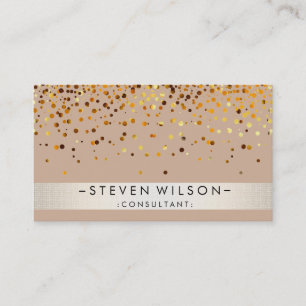 Gold Foil Metal Beruflich Moderne Elegante Visitenkarte