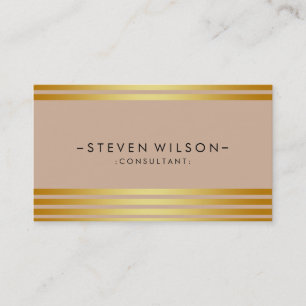 Gold Foil Metal Beruflich Moderne Elegante Visitenkarte