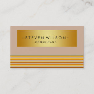Gold Foil Metal Beruflich Moderne Elegante Visitenkarte