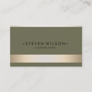 Gold Foil Metal Beruflich Moderne Elegante Visitenkarte