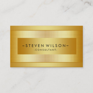 Gold Foil Metal Beruflich Moderne Kunst, Dichtung Visitenkarte