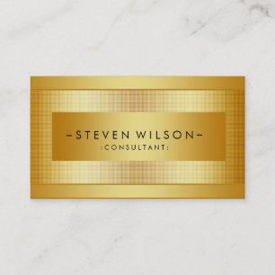 Gold Foil Metal Beruflich Moderne Kunst, Dichtung  Visitenkarte