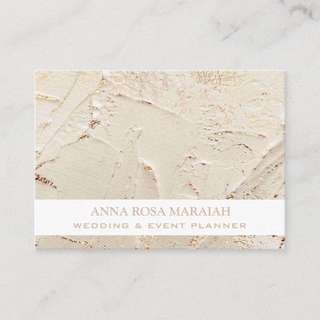 *~* Gold Foil Pastel. Blush Wedding Elegant Visitenkarte (Vorderseite)