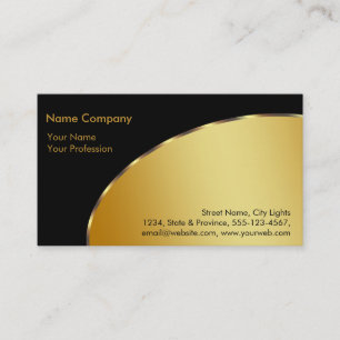 Gold Foil Retro Crown Logo Finanzdienstleistungen Visitenkarte