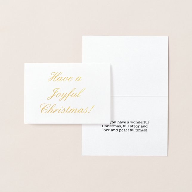 Gold Foil "Schöne Weihnachten!" Karte (Anzeige)