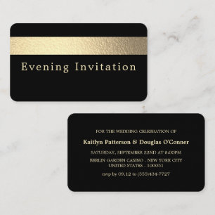 Gold Foil Stripe, Evénement du soir Ticket Invitat