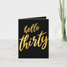 Gold Foil Typ 30. Geburtstag Party